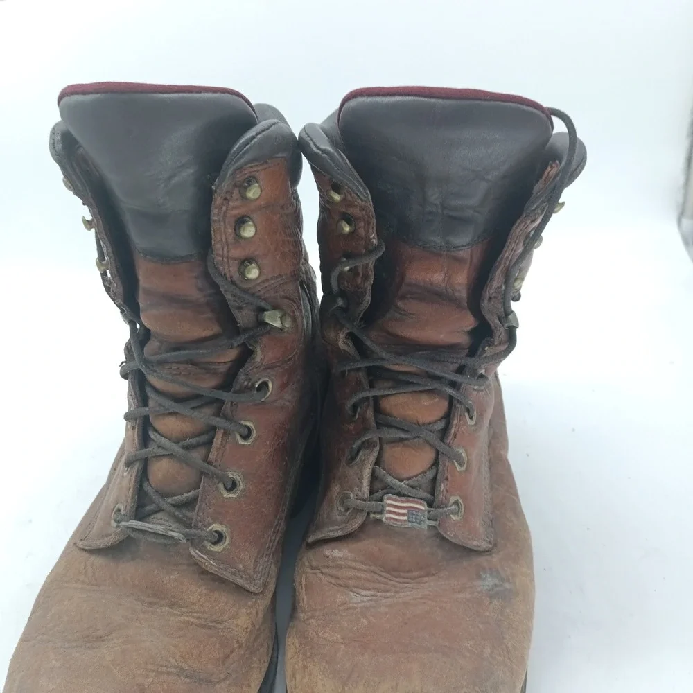 Chippewa 25225 Mens 10.5 D Brown Leather Waterproof Lace Up Work Boots s8